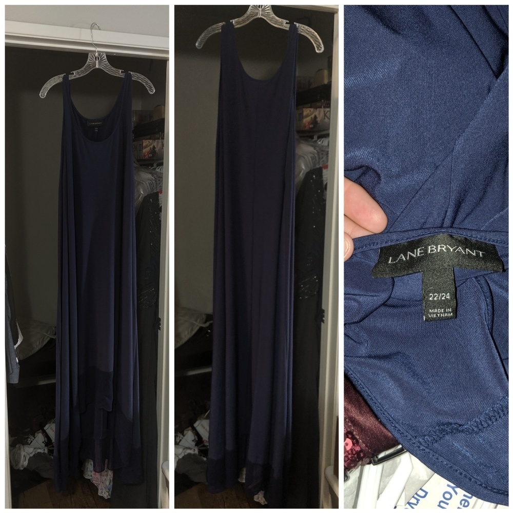 Navy Blue High/Low Dress